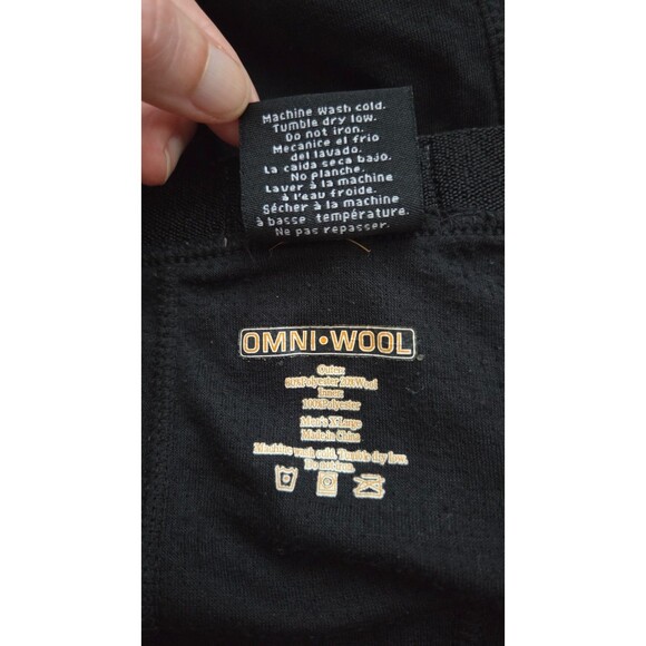 Omni-Wool Base Layer Pants Men's Size XL Black Polyester Wool Blend - Picture 5 of 5